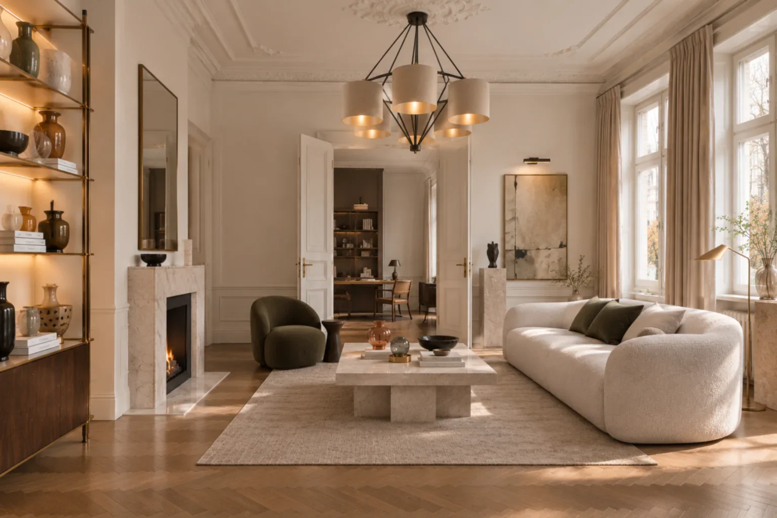 Berlin. Wohnzimmer.