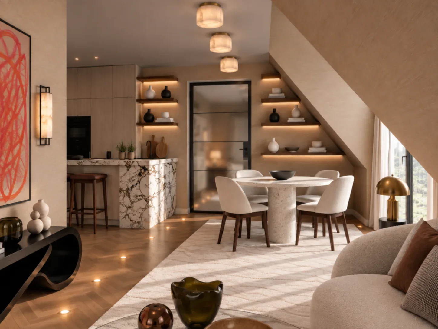 Magdeburg. Wohnzimmer.